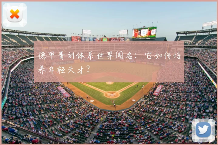 德甲青训体系世界闻名:它如何培养年轻天才?